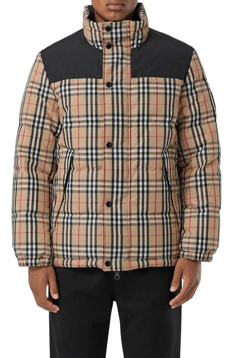 burberry reversible check jacket|burberry reversible puffer jacket.